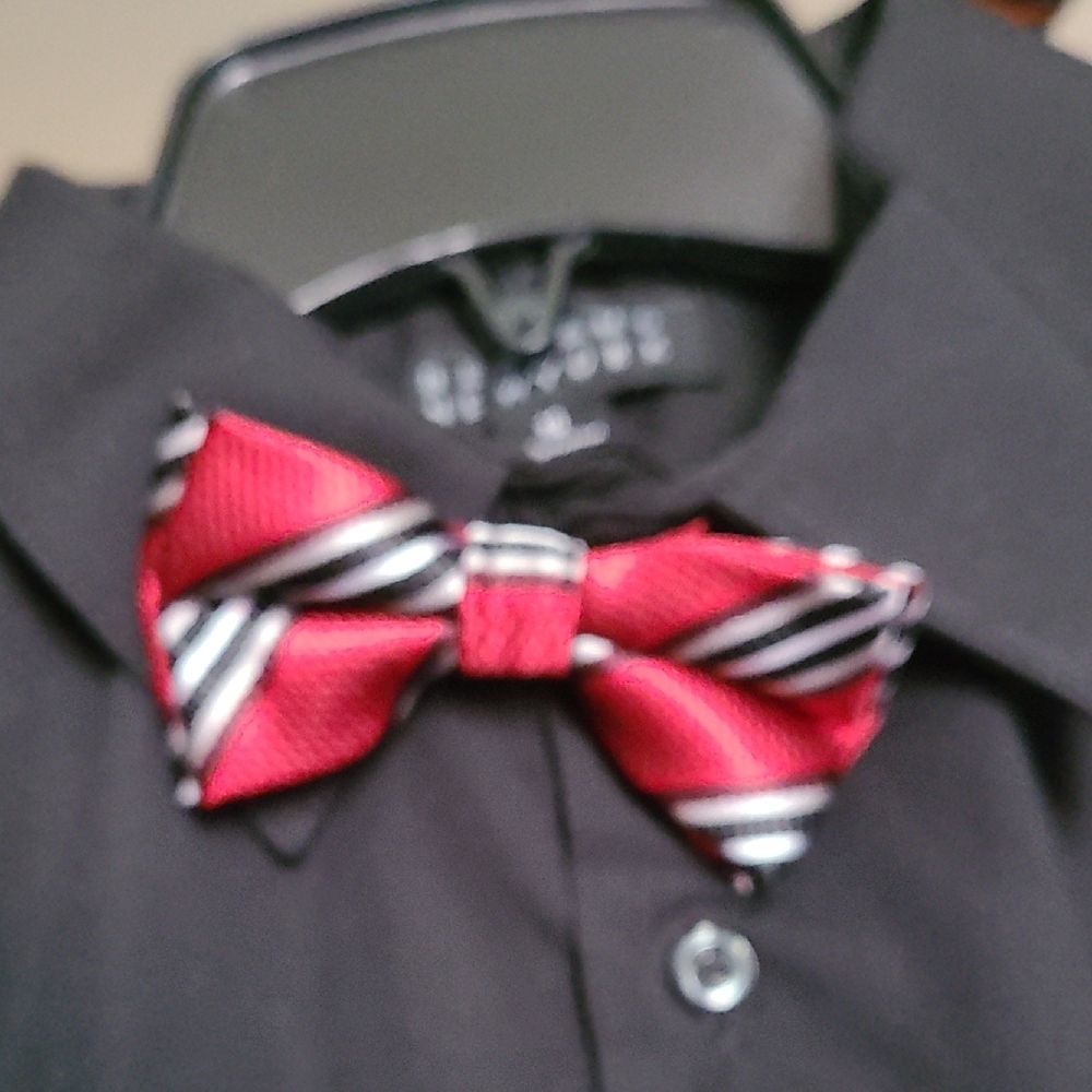 Black Shirt with Red Accents - Picture 2 of 2